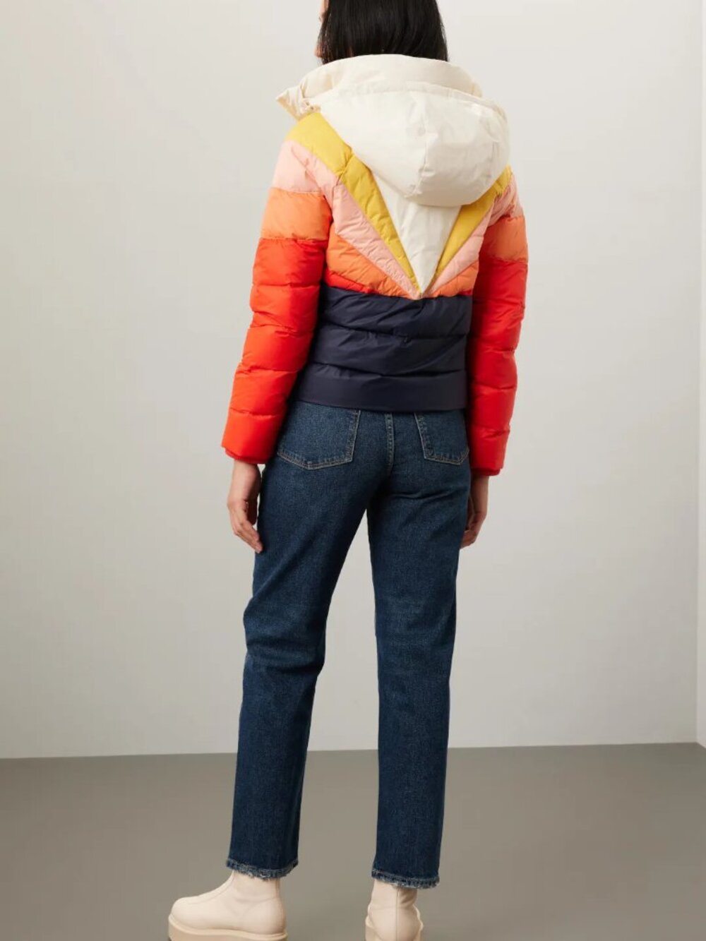 Marine Layer Archive Apres Sunset Down Puffer Jacket Retro Ski Coat Medium - Picture 9 of 14